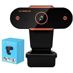 Youding HD-computercamera – verstelbare mini-live streaming, verstelbare webcam voor laptop voor lijnhals, videoconferenties en live uitzendingen