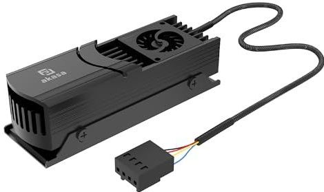 Akasa - Gecko Pro LX - Koelkoeler - Zwart - M.2 NVMe PCIe 5.0 - Tot 12.000 RPM