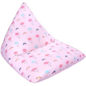 Ready Steady Bed Kinderen Piramide Vormige Bean Bag | Comfortabel Peuter Meubels | Zachte Kind Veilig Ligstoel Speelkamer (Regenboog)