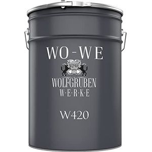 WO-WE Houtlak Houtverf weerbestendige Verf voor Hout Gekleurde Lak - Gitzwart 2,5L