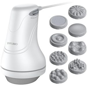 BYFUMO Cellulite Massager Handheld Cellulite Remover Massager Elektrische Body Back Massager voor Arm Been Heup Buik - Wit