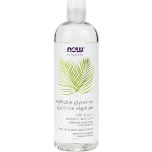 NOW Foods 100% Pure Plantaardige Glycerine - Multifunctionele Hydratatie voor Huid en Haar - 473 ml