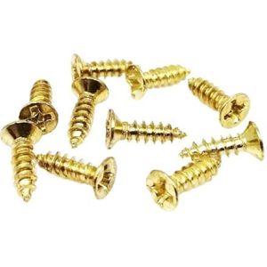 Flat Head Houtschroeven, 200 stuks Phillips platte verzonken kop zelftappende schroef M2 M2.6 M3 mini klein gouden zilver brons zwart staal for houten doos, zwart, 2x5mm(Golden,2x5mm)
