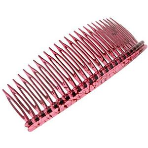 Grote Plain Tandjes Haar Slide Kam Clip Grip Haar Hoepel Accessoires Bordeaux