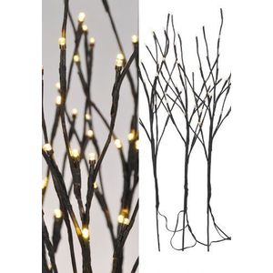 Spetebo Led-lichttakken, set van 3, 60 warmwitte leds, geschikt voor binnen en buiten, kerstdecoratie