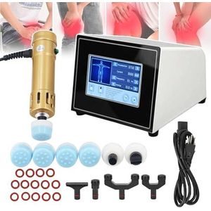 Extracorporeale Shockwave Therapie Machine, 2 IN 1 Professionele ED Shock Wave Therapie Machine Sportblessure Pijnbestrijding Spier Massager, Energie: 10-250MJ, Frequentie: 1-16HZ,E