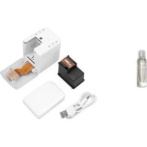 Handheld Inkjet -printer Mini Handheld Full Color Printer Draagbare WiFi Mobiele kleurenprinter Handheld printer en vervangende inktcartridge Snel afdrukken zonder vertraging(Rosso)