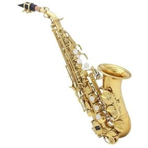 Student Saxofoon Messing Bb Bend Althorn Treble Saxofoon Sax Witte Knoppen Blaasinstrument Met Koffer Handschoenen Riem
