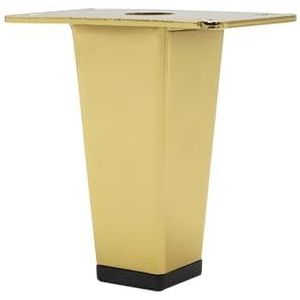 4 stuks metalen meubelpoten goud verdikte vierkante bankvoeten for vervanging bed badkamerkast salontafel voet hardware 8-12 cm Cheerfully (Color : Gold-8cm-4pcs)