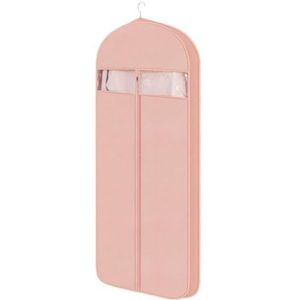 Kledinghoezen Kledingzak 5-pack 4,3-inch Gevouwen Kledingzakken Voor Het Ophangen Van Kleding, Opvouwbare Reiskledingzak Met Helder Venster Kledingtas(Color:Rosa,Size:60 * 90cm)