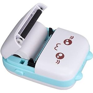 Mini-fotoprinter, Mini-printer Ergonomisch ontwerp Thermisch voor meisjes voor kinderen(blauw)