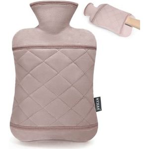 BYXAS Warmwaterfles- PVC 1,8 L warmwaterfles warmwaterzak met deksel, gemak pijn hete therapie handwarmer verwarmde pad