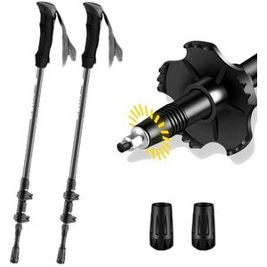 Opvouwbare Wandelstok met Draagtas, Verstelbare Wandelstok van Koolstofvezel, Draagbaar Hulpmiddel voor Mobiliteit voor Vrouwen en Mannen.