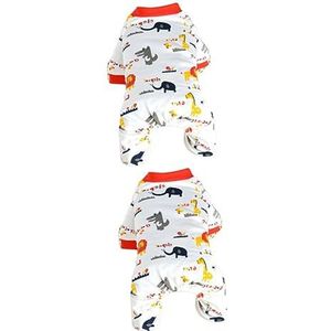 FRCOLOR 2 stuks Hondenkleding Meisjes Winterjas Fleece Jassen Jurken Voor De Winter Jongen Pyjama Trui Jas Nachthemd Voor Meisjes Katoenen Shirts Body-Shirt Huisdier Accessoires