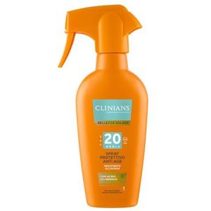 Clinians Zonnespray Anti-Age SPF 20, laag, met hyaluronzuur, 250 ml