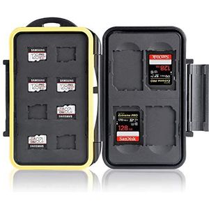 Ares Foto® Geheugenkaart Beschermingsdoos - Geheugenkaarthoesje - Kaartkluisje - Etui - Opbergsysteem voor 8 Micro SD- en 4 SD-kaarten - Nieuwe versie 2020