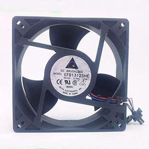 LMNCBVYA 127mm x 127mm x 38mm High-Performance Fan for CPU - Double Ball Bearing, 4500 RPM, 200 CFM Airflow EFB1312SHE 12V 2.76A