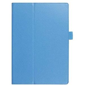 Flip Beschermende Matte Litchi PU Leather Case Compatibel Met Samsung Galaxy Tab 3 10.1 ""GT-P5200 P5210 P5220 Tablet Case (Color : Blue)