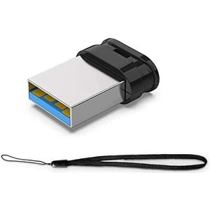 USB Stick Mini 128GB, Vansuny USB Stick Small Mini 128GB 3.0, Memory Stick 128GB Externe Flash Drive Memory Stick (Zwart)