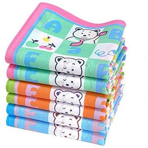 Merrysquare Zakdoeken van stof voor kinderen, klein formaat 30 x 30 cm, 6 stuks, 100% katoen, 30cm x 30cm