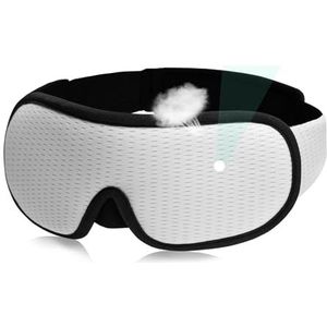 Oogmasker, 3D-slaapmasker, blokkeren, licht, zacht, gevoerd, slaapmasker voor ogen, schaduw, blinddoek, slaaphulp, gezichtsmasker ooglapje om te slapen (beige)
