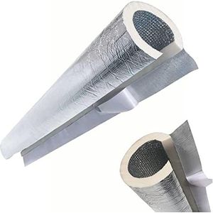 Buisisolatieschuim, aluminiumfolie, zelfklevend, antivries en vlamvertragend, for winterbuis, lengte 95 cm(90mmx20mm)
