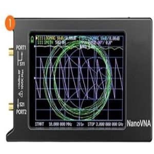Vector Network Analyzer,Antenna Analyzer, Nanovna-H Vector Netwerk Antenne Analyzer 4 ""Display 10KHz-1.5GHz MF HF VHF UHF Versie met SD-kaartsleuf voor het meten van verschillende soorten antennes(4in