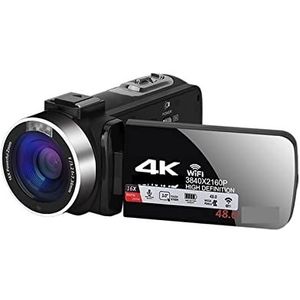 4K digitale vlog-camera for video-opname streaming webcam Outdoor draagbare camcorder 18X fotografierecorder Multifunctionele Camcorder(Size:No SD Card,Color:Standard)