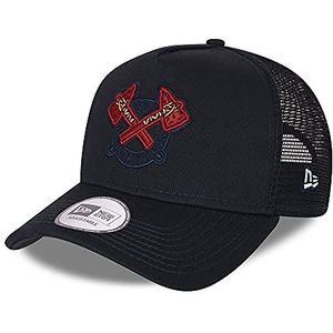 New Era Atlanta Braves MLB Team Elemental Navy A-Frame verstelbare Trucker Cap, navy, Eén maat