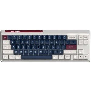 QPSJXN RGB Hot Swap 68 Mechanisch toetsenbord, draadloos, bluetooth, bedraad, met dubbele ISP-structuur en 2,4G-connectiviteit, glacier cyaan