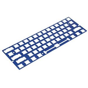 ANSI Geanodiseerd Aluminium Positionering Board Plaat Ondersteuning voor GH60 60% Toetsenbord DIY Ondersteuning Costar Stabilisatoren Cherry PCB Stabilisatoren (Donkerblauw)