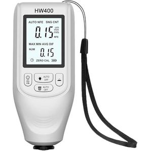 Diktemeter, 0-2000UM digitale laagdiktemeter Hoge precisie FE/NFE autolakmeter Resolutie 1um autocoating meetinstrumenten(White)