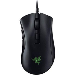 Razer DeathAdder V2 Mini USB gaming-muis voor pc, slechts 62 g, optische schakelaar voor muis, Speedflex-kabel en RGB-chroma-verlichting, griptape (antislip muisstickers)