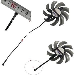 2 stuks/set FDC10H12S9-C GPU-koeler grafische kaartventilator voor Palit GTX 1660 SUPER GP OC voor GTX1660 Ti Dual(Type C Powerplug)