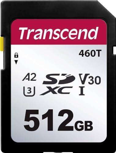 Transcend - TS512GSDC460T-VS1 - Geheugenkaart - 512 GB - SDXC - U3 - UHS-I
