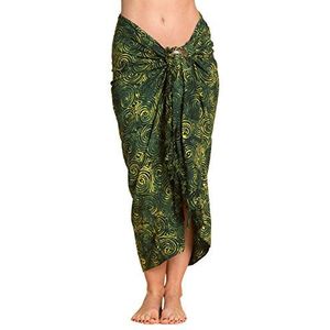 PANASIAM Sarong B004 dark green tones, L