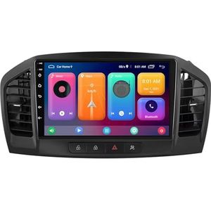 Android 14.0 2 Din Autoradio 9"" Touchscreen Auto Stereo voor Buick Regal/Opel Insignia 2009-2013-[Ingebouwd CarPlay/Android auto/DSP/GPS]-Support MIC/Stuurbediening/Bluetooth 5.0(P2 WIFI 4-Core 1G+32G