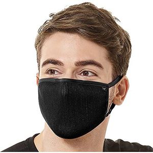 NAROO F.U Plus - Reusable Anti Dust Pollen Breathable Sports Face Mask for Cycling Running for Men & Women in Black L