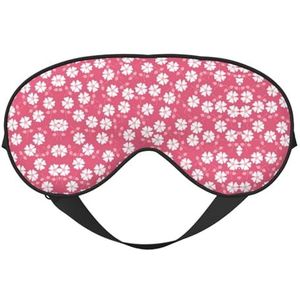 Bloemen Textuur Roze Afdrukken Veelzijdige Rest Helper, Zacht Slaap Oogmasker Dubbelzijdig voor Yoga, Camping, Zacht Slaap Oogmasker