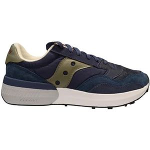 SAUCONY Jazz NXT S70790-9 gymnastiekschoen voor heren, kleur: marineblauw – groen, marinegroen, 43 EU