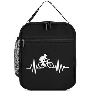 Fiets Fietsen Heartbeat Lifeline Herbruikbare Lunch Tas Geïsoleerde Lunch Box Draagbare Koelere Tassen Voor Mannen Vrouwen