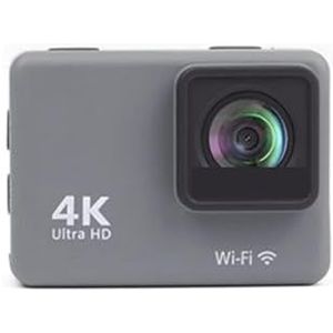 Actiecamera 4K/60FPS Waterdichte Actie Camera Anti-shake Actie Camera Met Afstandsbediening Scherm Sport Onderwater Camera Drive Recorder(With 128G Card,Action Camera-A)