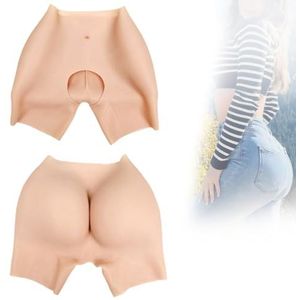 Adima Premium Siliconen Heupverbeteraar Panty Met Open Kruisontwerp Realistisch Butt Lift Gewatteerd Ondergoed Voor Travestie,Bruin