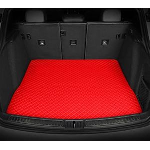 Kofferbak Mat Achter Voor Ford Voor Edge 2009-2014 Kofferbak Matten Leer Auto Covers Tapijten Exterieur Tapijt Pads Accessoires Kofferbakmatten(Rood,1 stuk)