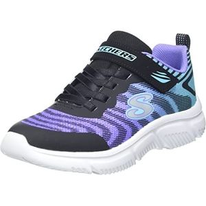 Skechers Go Run 650 Fierce Flash Sneaker voor meisjes, Zwart, 29 EU