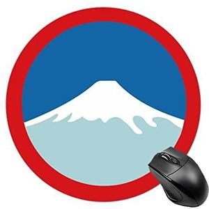 Japan Vlag Mount Fuji Ronde Muismat Antislip Rubberen Basis Muismat Voor Kantoor Laptop Gaming Muismat Bureau Accessoires