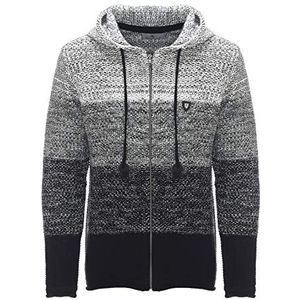 Carisma Herenvest voor winter en overgang; aangenaam vrijetijdsjack met kleurverloop, ritssluiting met zijzak 7397