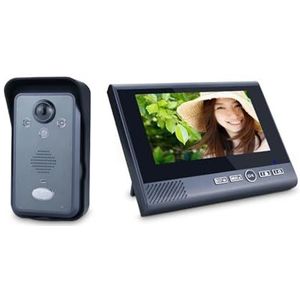 Walkie-talkie, HD draadloos video-intercomsysteem DoorPhone for thuis Slimme videodeurbel met batterij-interfon naar appartement