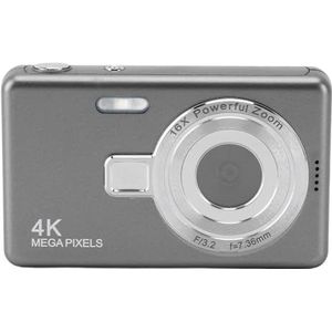 Digitale Kindercamera, 16x Zoom Anti-shake Digitale Studentencamera voor Vlog (GRAY)