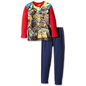 Nickelodeon Pijama Tortugas tweedelige pyjama voor jongens, meerkleurig (Rojo/Marino), 6